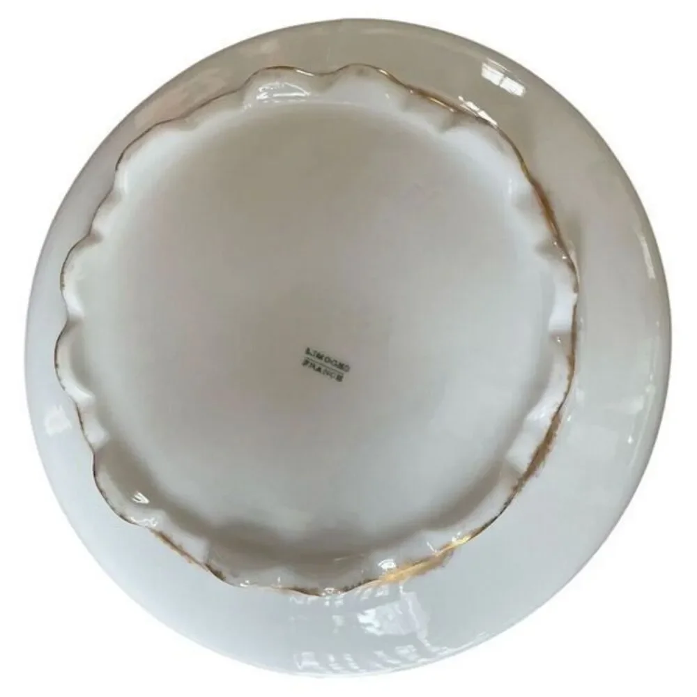 Limoges Blakeman‎ & Henderson Antique Tureen Gold Green White France